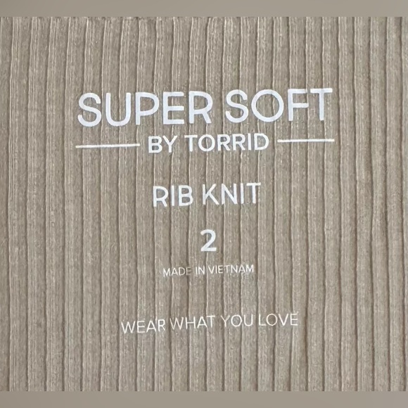 NWT Torrid Super Soft Rib V-Neck Lace Trim Tie Front Long Sleeve Top Size 2X - Picture 5 of 12